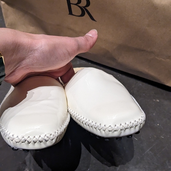 Stuart Weitzman White patent loafers - Picture 5 of 10